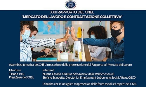 immagine Presentato il XXII Rapporto Cnel sul mercato del lavoro e la contrattazione collettiva 